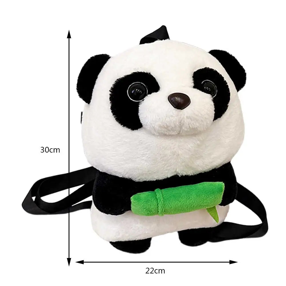 Mochila pequeña de peluche de panda