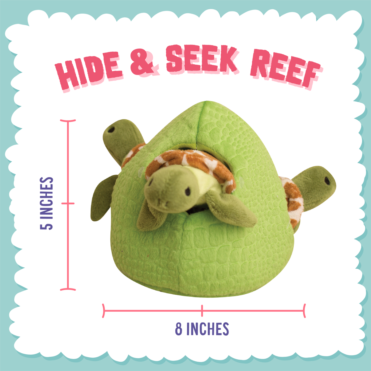 Set de Juguetes Interactivos de Peluche para Perros Hide & Seek Reef