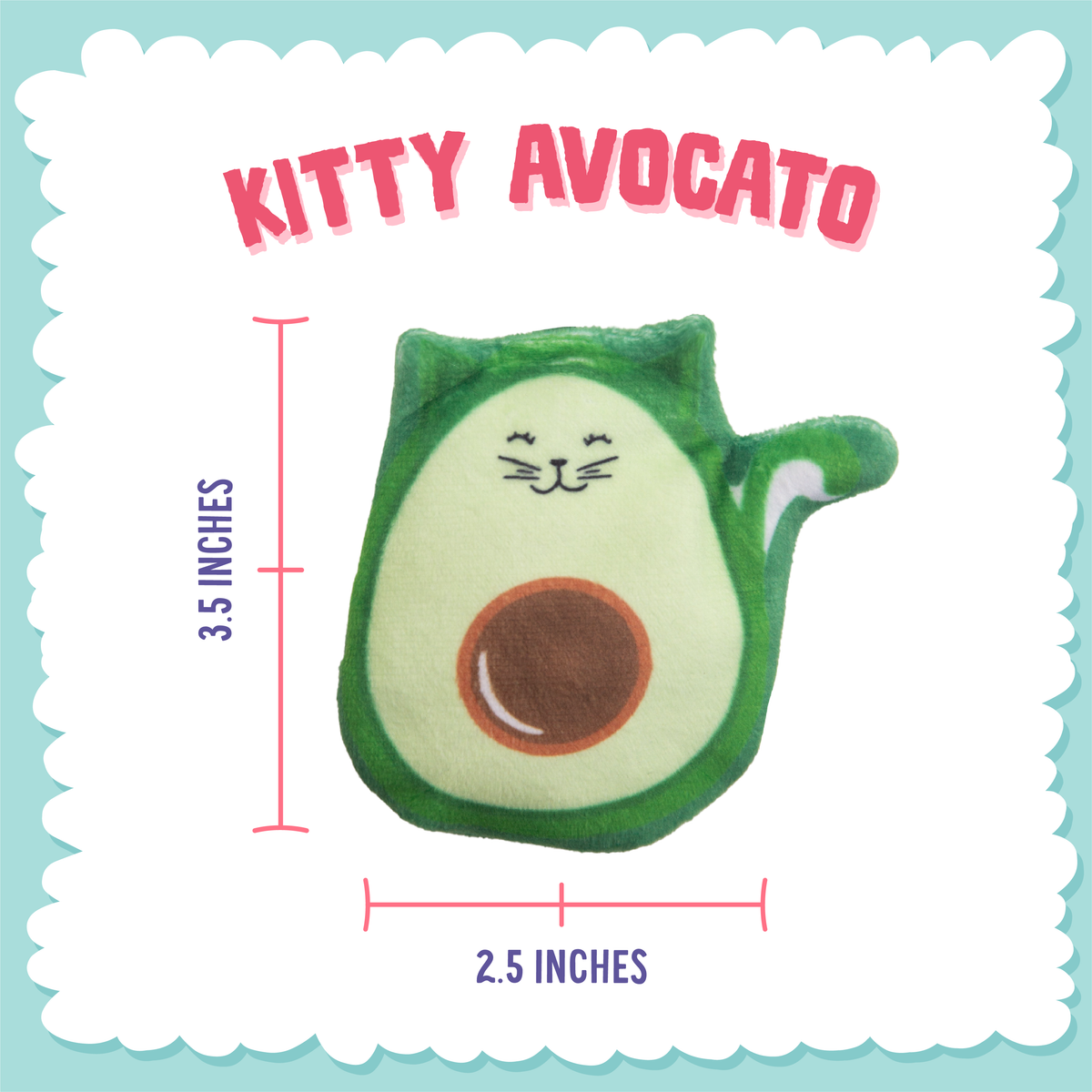 Kitty Avocato Catnip Plush Cat Toy