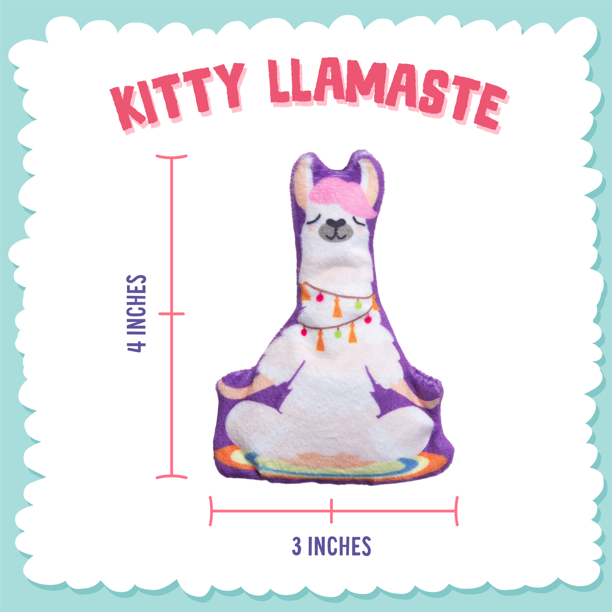 Juguete de Peluche con Hierba Gatera Kitty Llamaste para Gatos