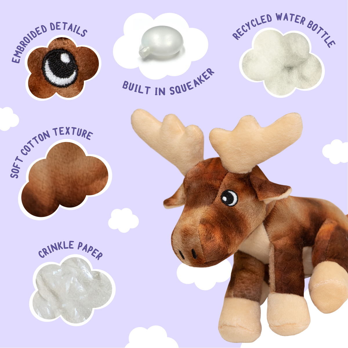 Juguete de peluche para perros Alce Marty