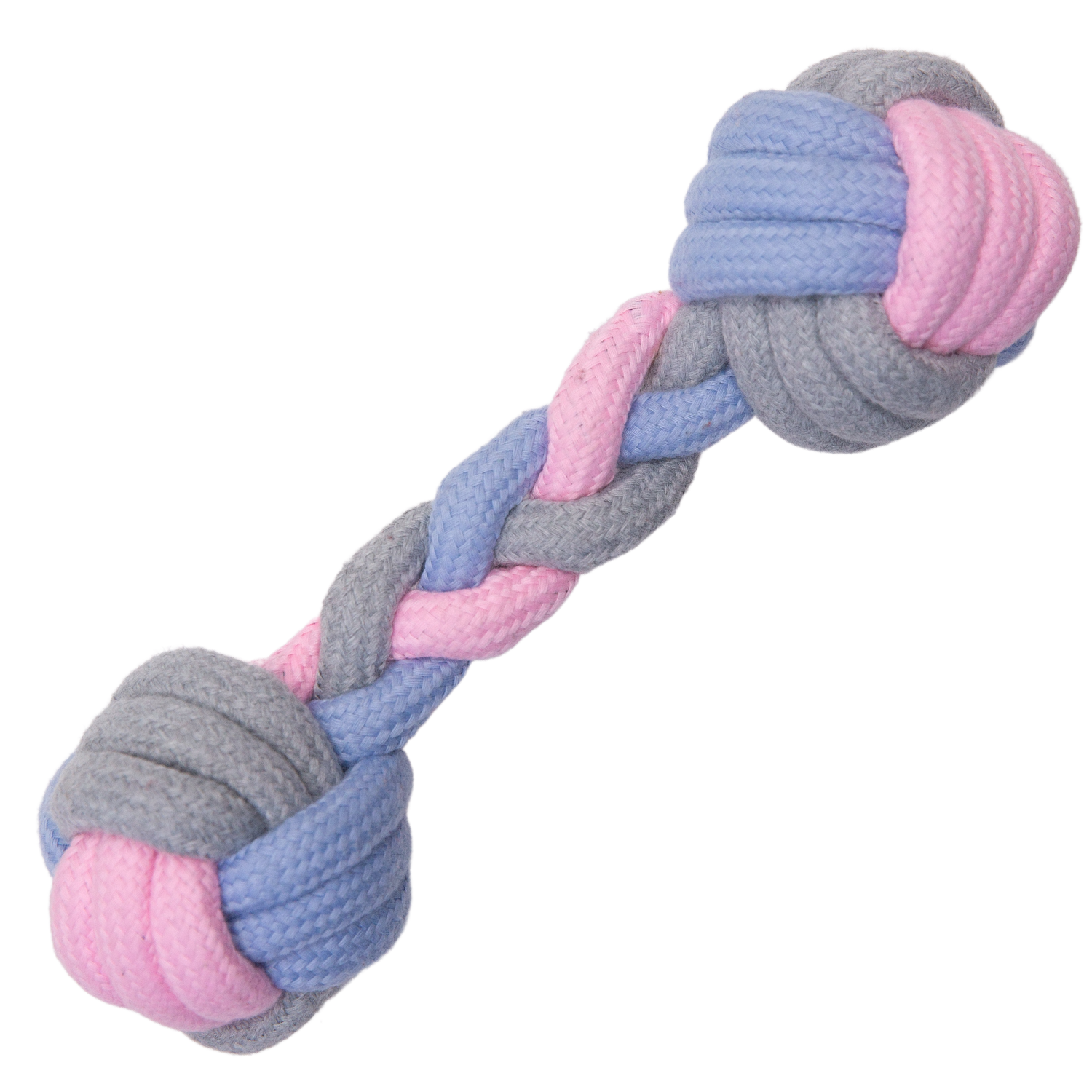 Pastel Knots Rope Bone Dog Toy