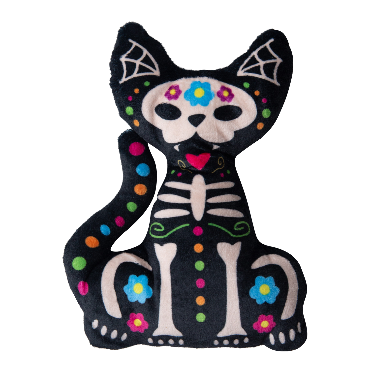 Scare Dee Cat Plush Squeaky Dog Toy