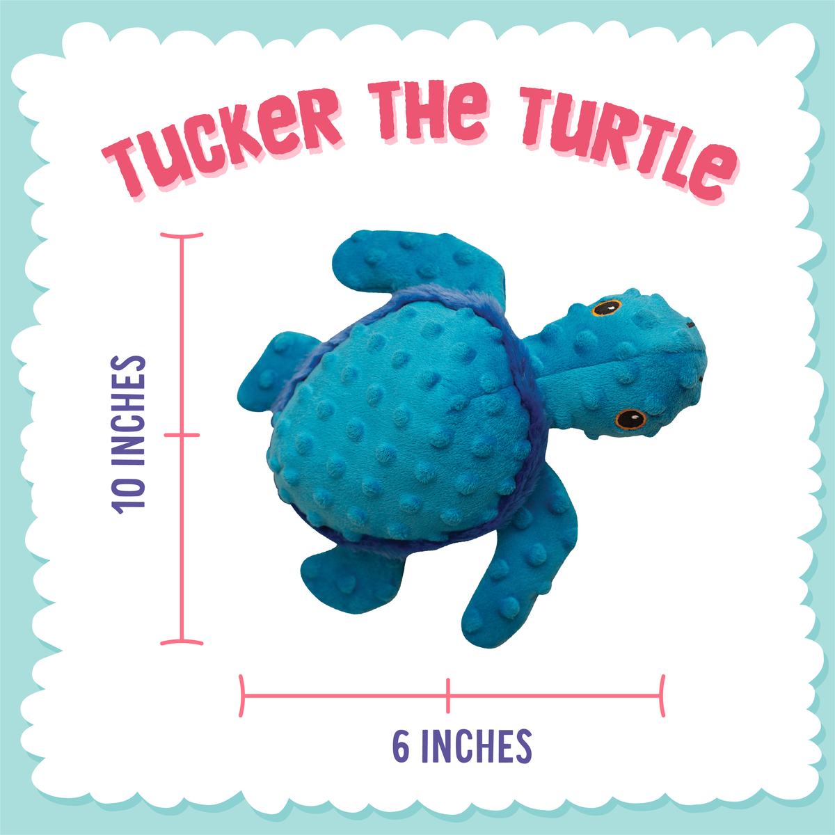 Juguete chillón para perros de peluche de la tortuga Tucker