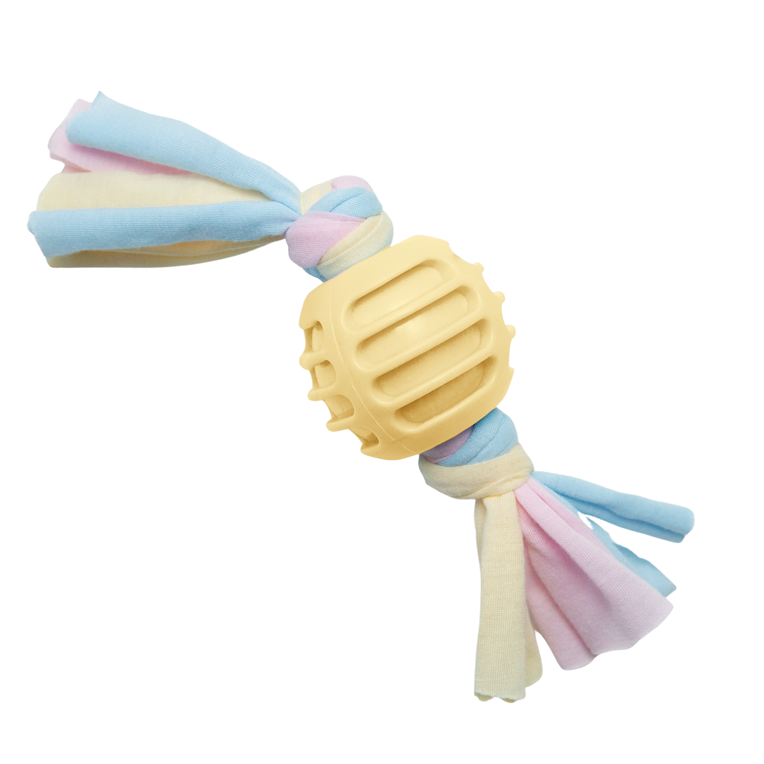 Snuggle Ball Eco Friendly Dog Toy with Rope