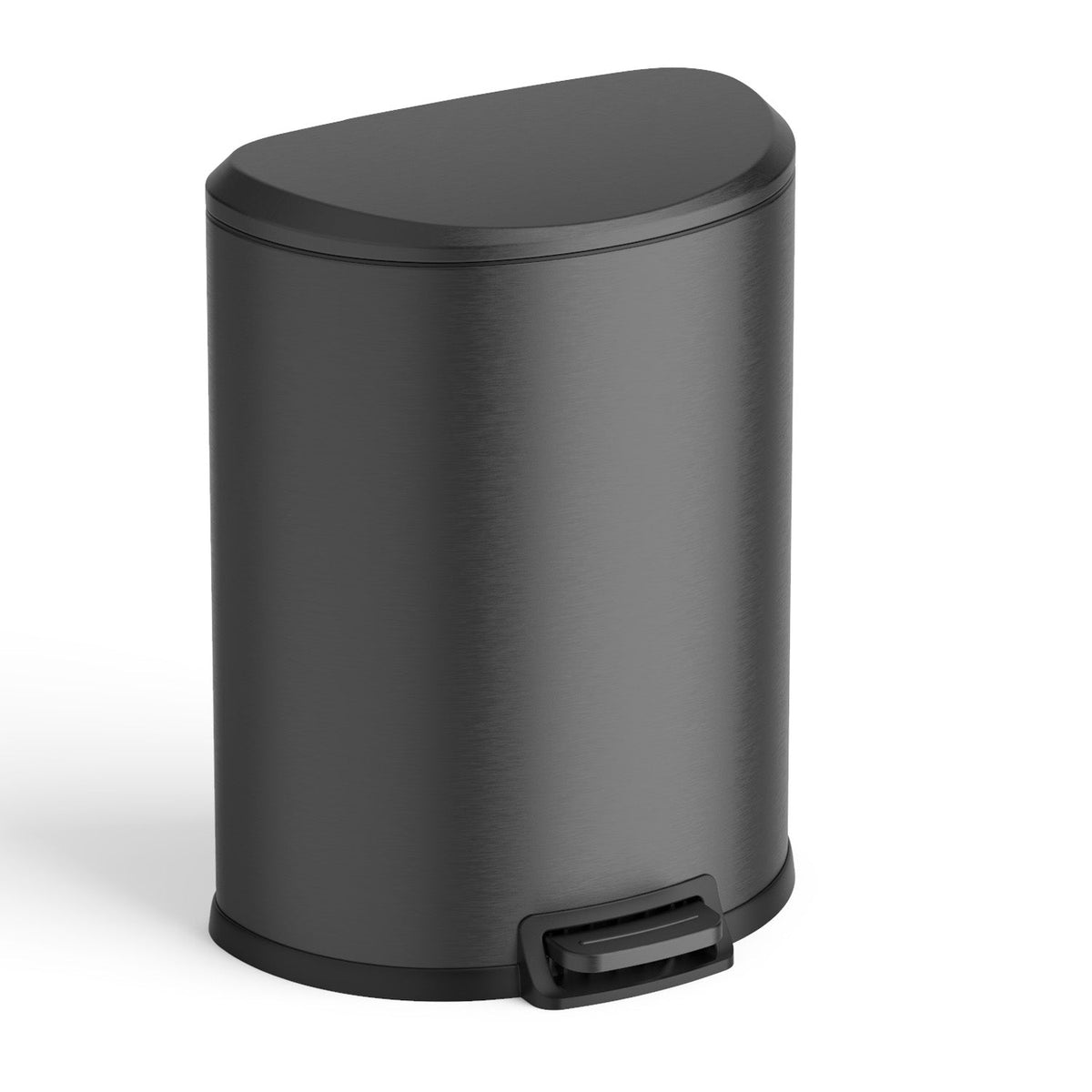 Contenedor de basura con pedal de 13.2 galones, en forma de D | SOT-50-3