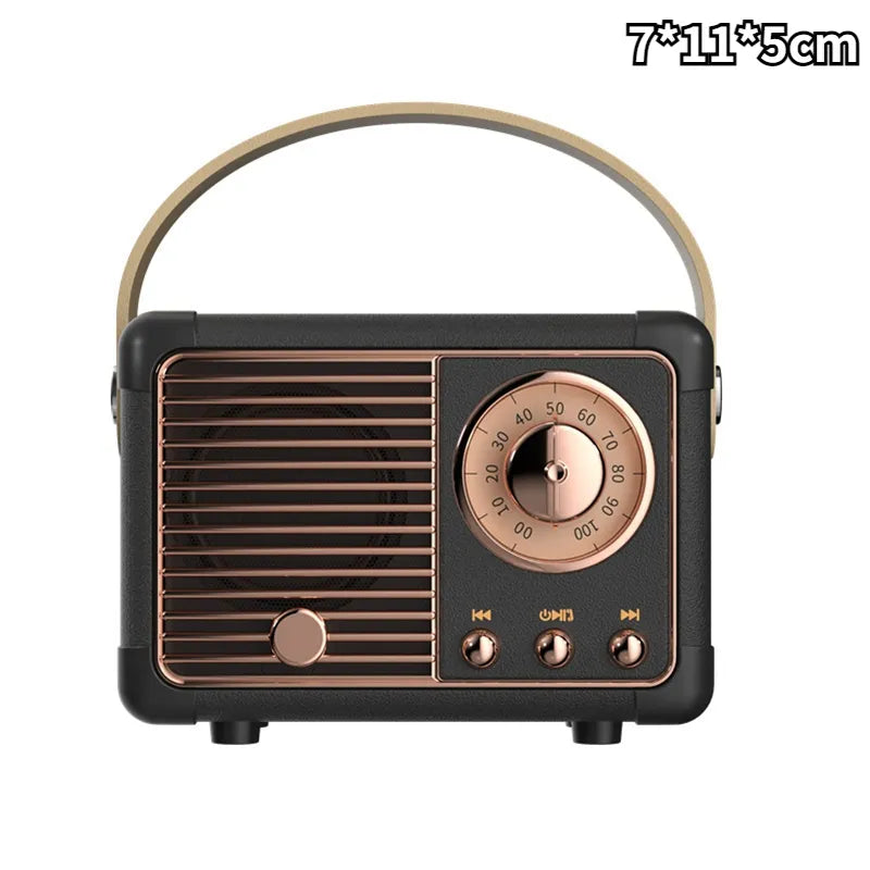 Mini altavoz Bluetooth retro