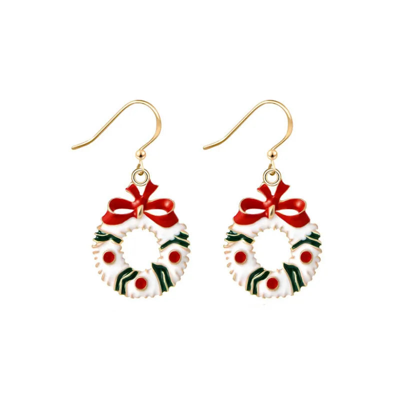 Pendientes colgantes navideños