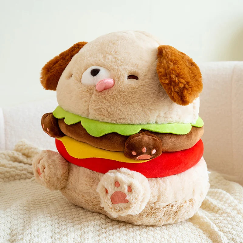 Peluche de cachorro hamburguesa