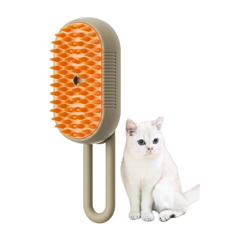 Cepillo de vapor eléctrico 3 en 1 para mascotas
