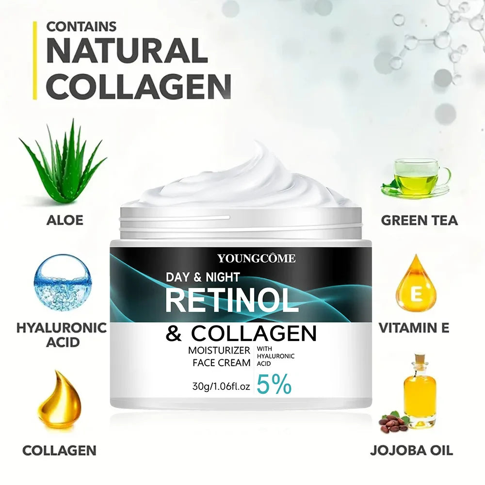 2 Pcs Retinol Cream Promotes Skin Elasticity Luster Nourishing Nourishing Locking Moisture To Improve Skin Texture Anti-Aging