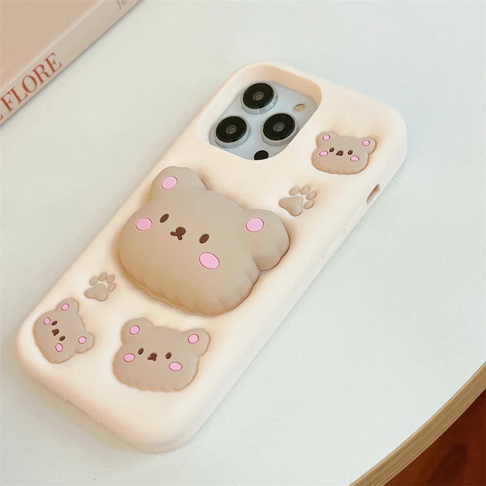 Funda para iPhone con diseño de oso