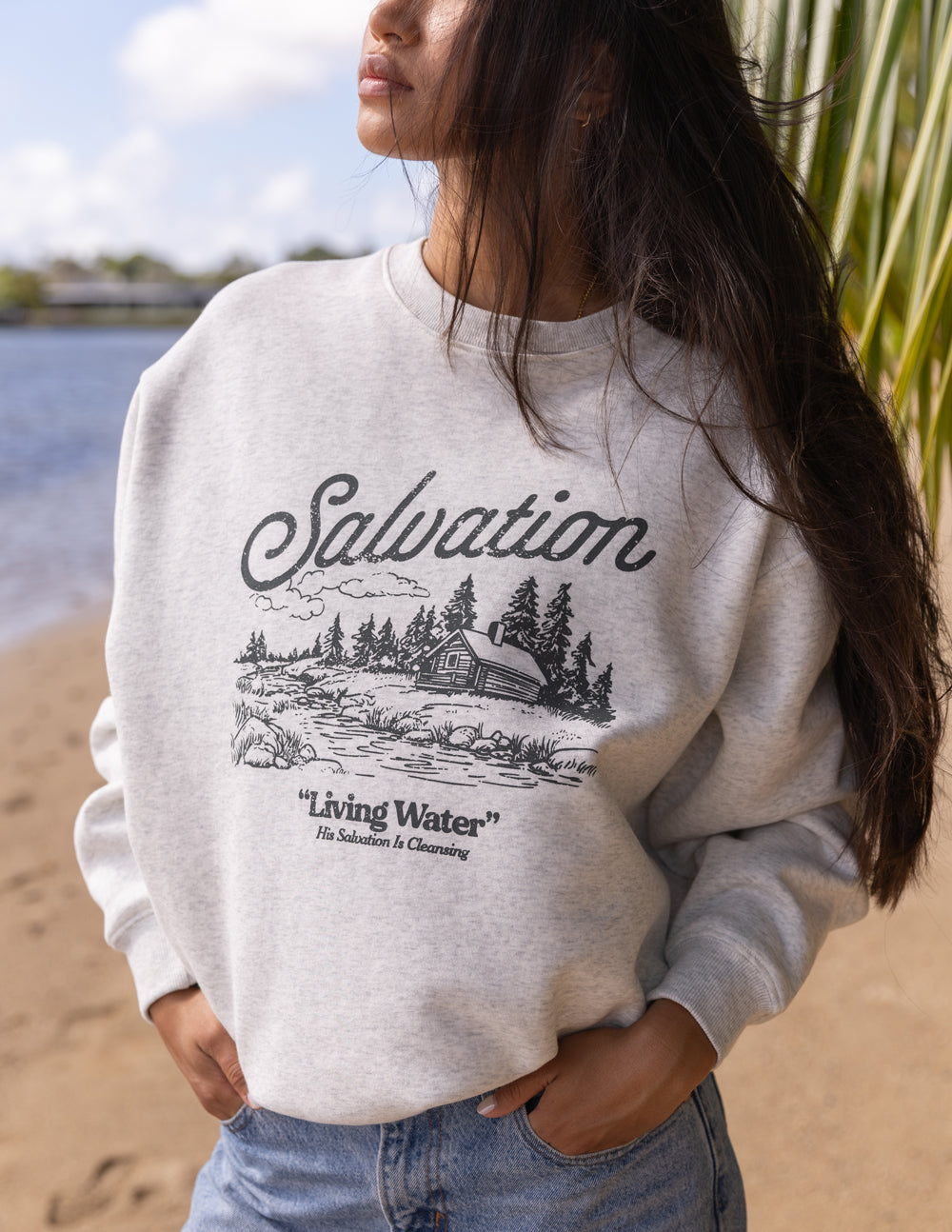 Salvation - Sudadera unisex con cuello redondo
