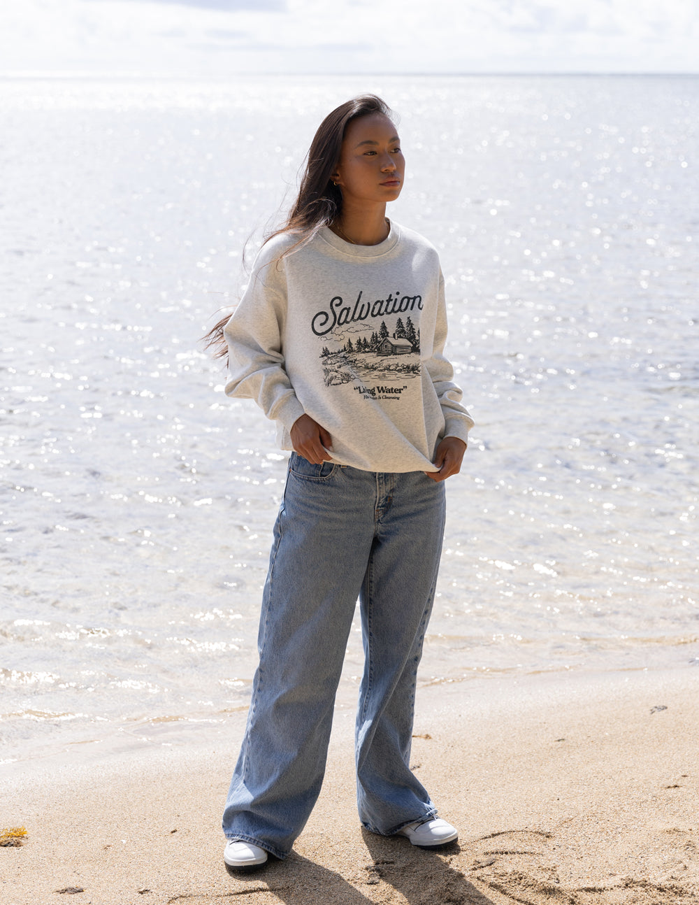 Salvation - Sudadera unisex con cuello redondo