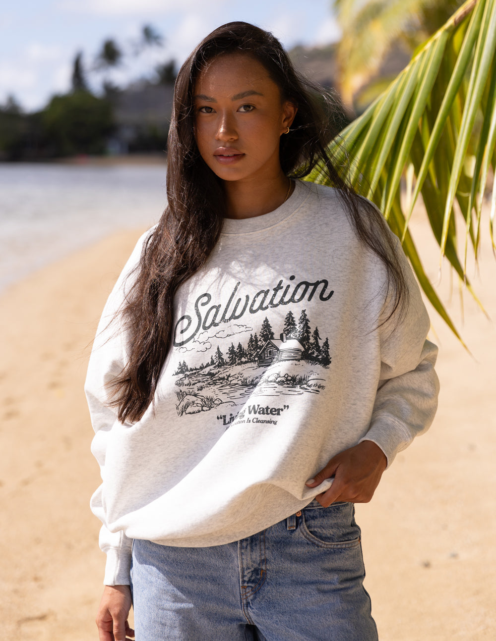 Salvation - Sudadera unisex con cuello redondo