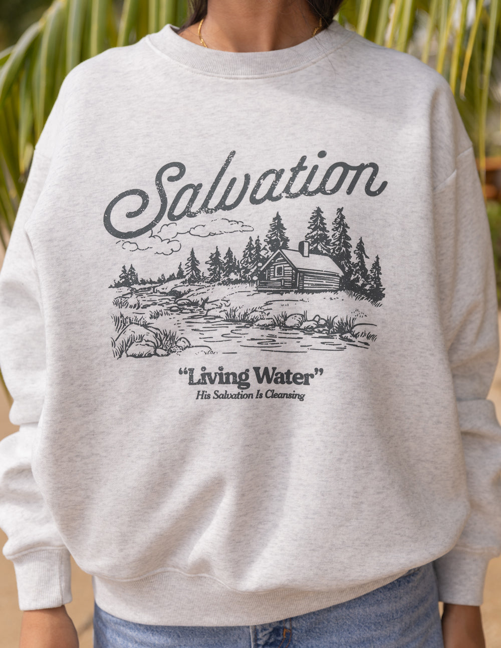 Salvation - Sudadera unisex con cuello redondo