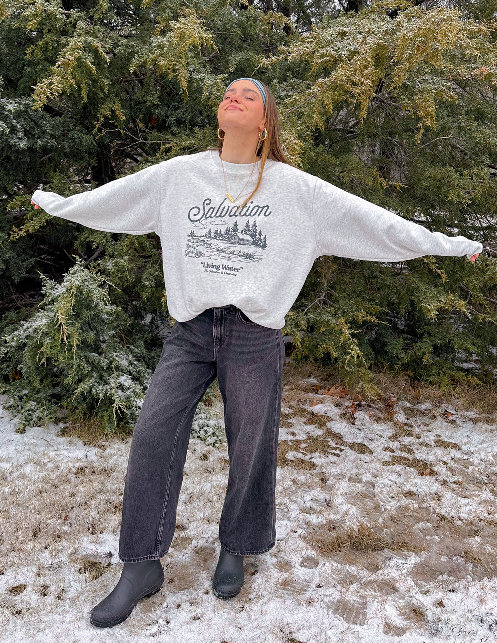 Salvation - Sudadera unisex con cuello redondo