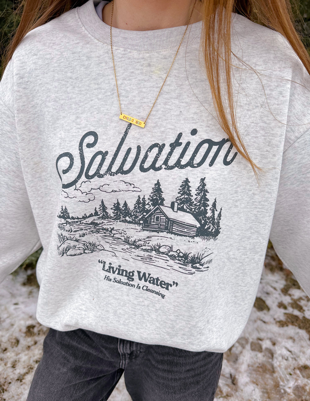 Salvation - Sudadera unisex con cuello redondo