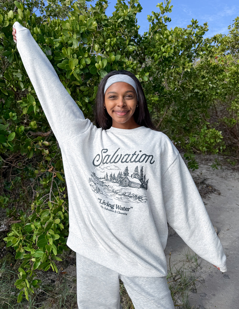 Salvation - Sudadera unisex con cuello redondo