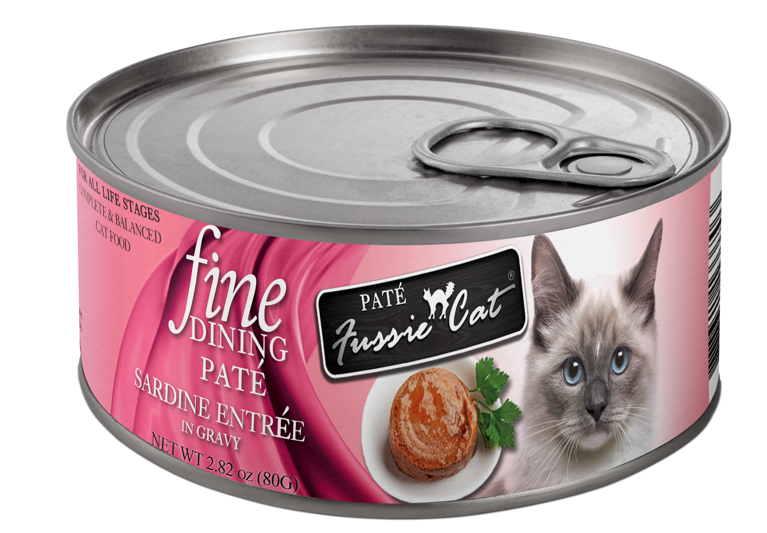 Fussie Cat Fine Dining – Paté de sardinas en salsa (80g)