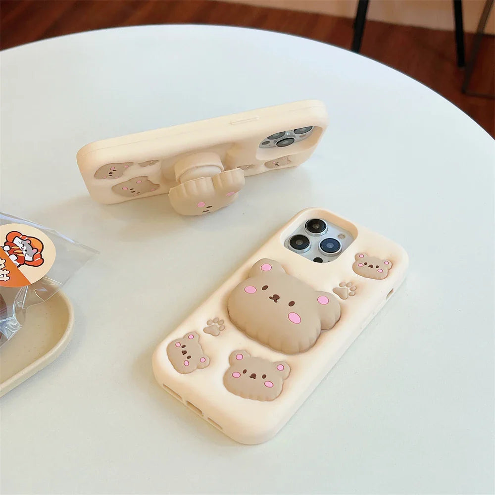 Funda para iPhone con diseño de oso