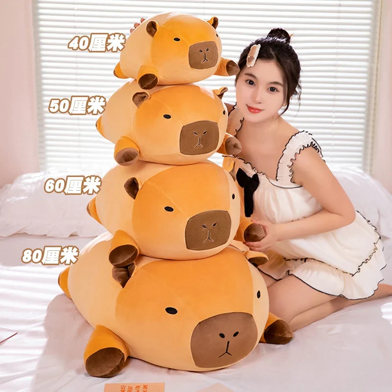Almohadas de peluche de capibara kawaii