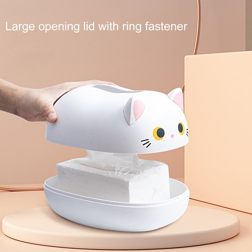 Caja de pañuelos con forma de gato Neko