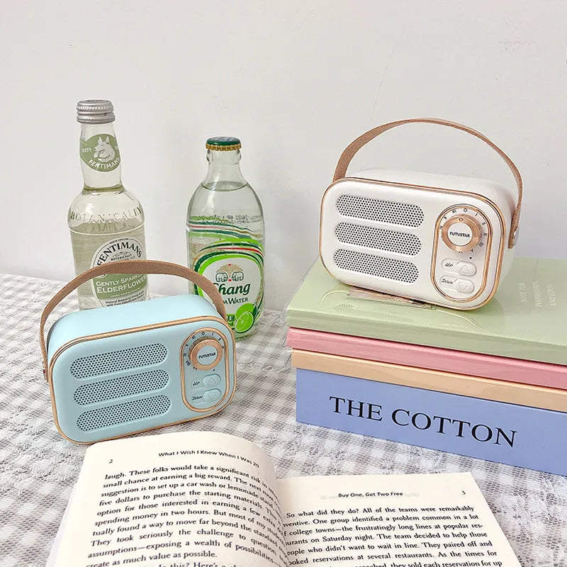 Mini altavoz Bluetooth retro