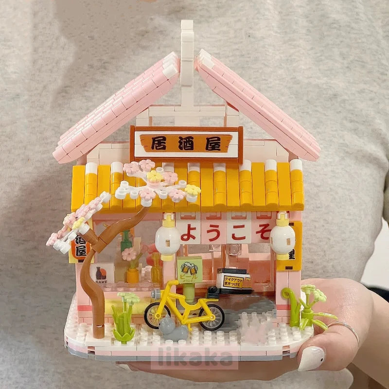 Juego de bloques de construcción Sakura Izakaya