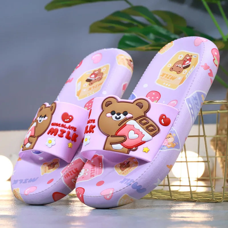 Sandalias de oso de leche con chocolate