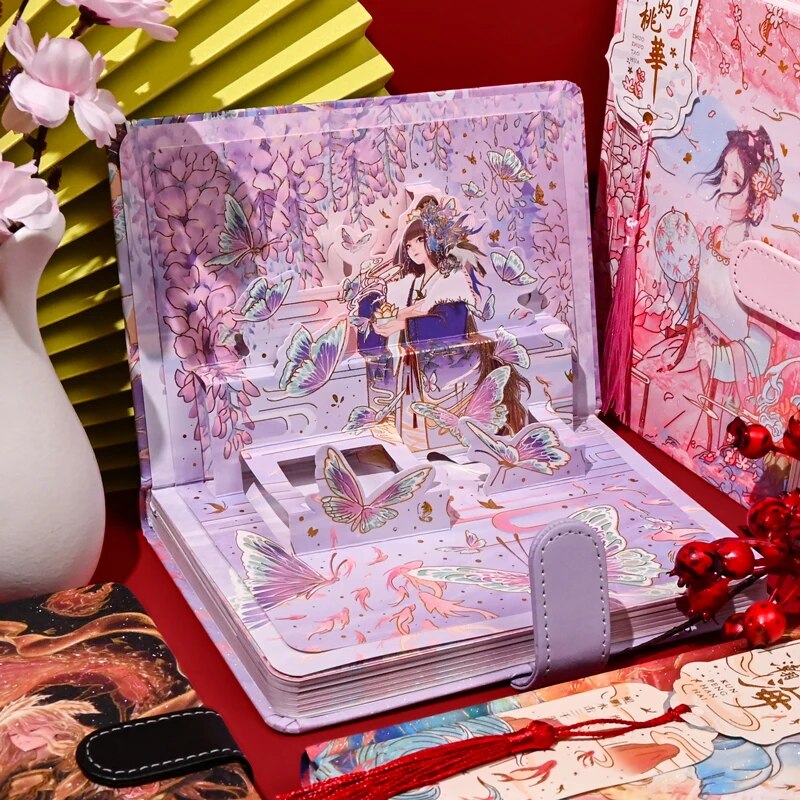 Cuadernos con borlas de dama de la corte