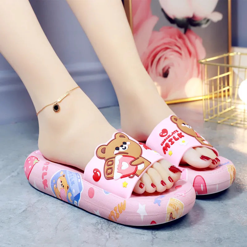 Sandalias de oso de leche con chocolate