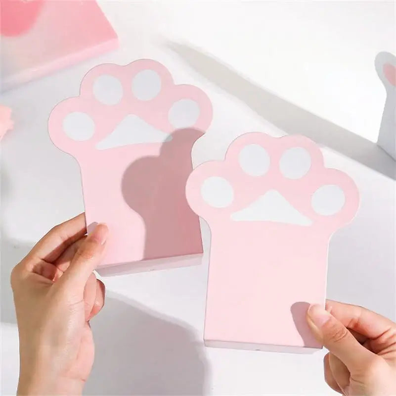 Sujetalibros con forma de pata de gato kawaii