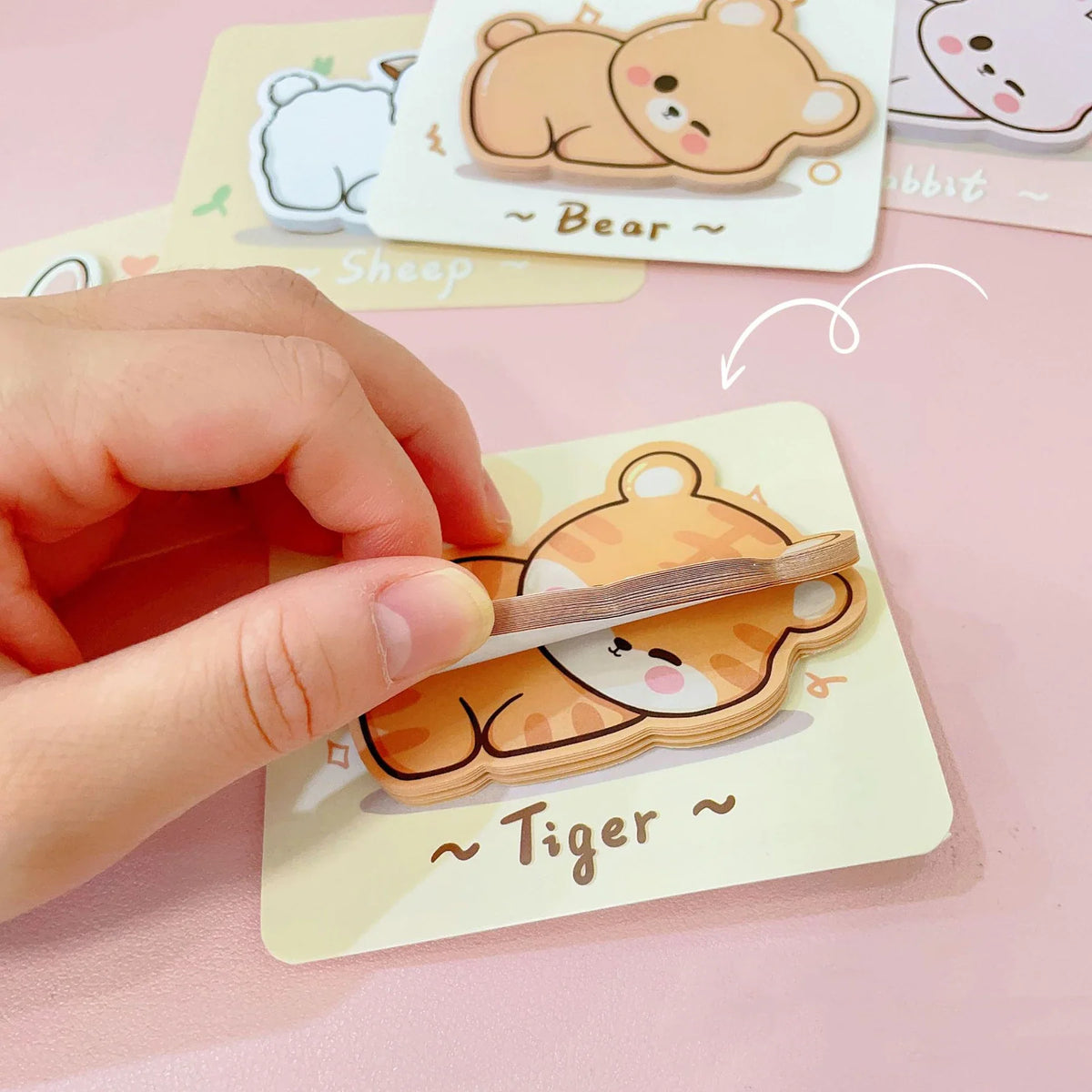 Bloc de notas con adorables animales