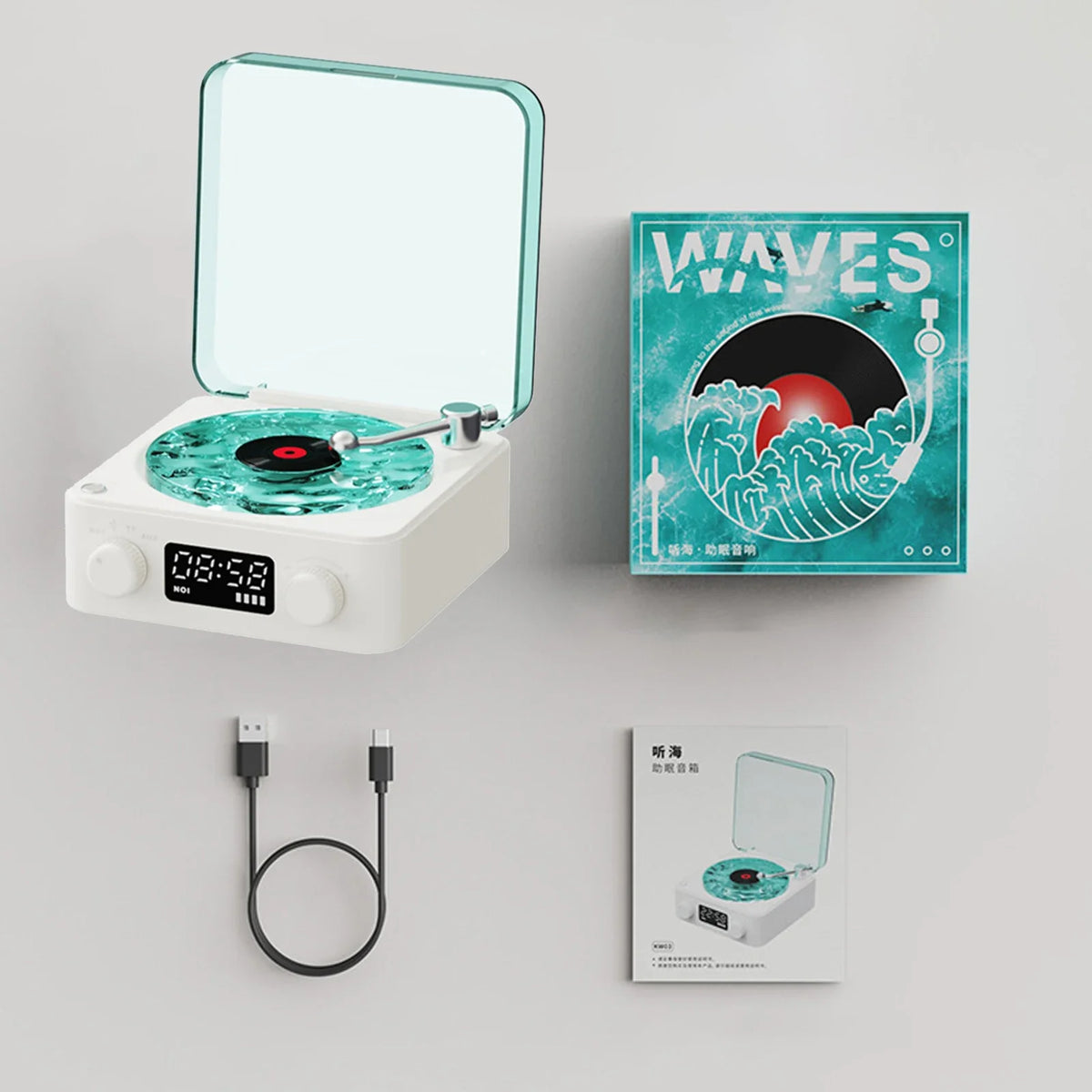 Altavoz Bluetooth con forma de tocadiscos