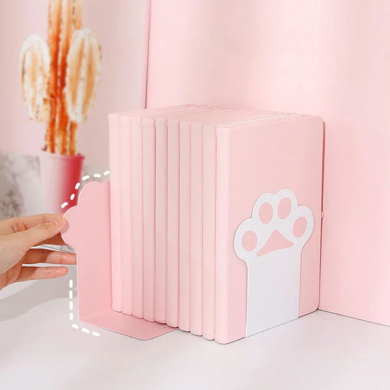 Sujetalibros con forma de pata de gato kawaii