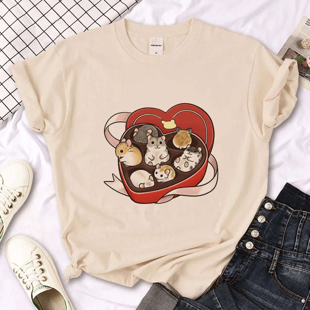 Camisetas lindas de hámster