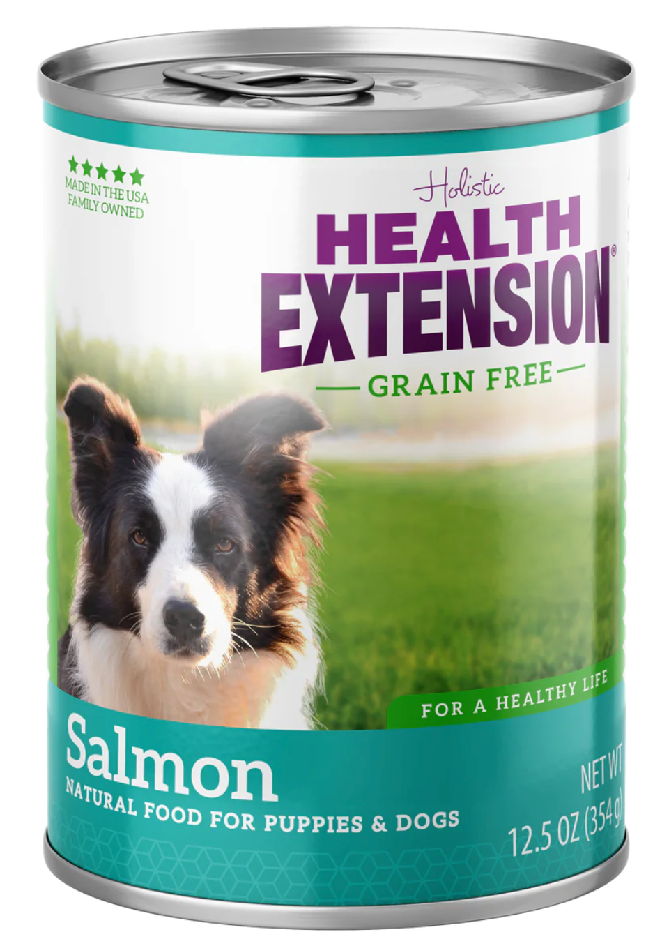 Alimento para perros sin cereales Health Extension All Life Stages de salmón (12.5 oz)