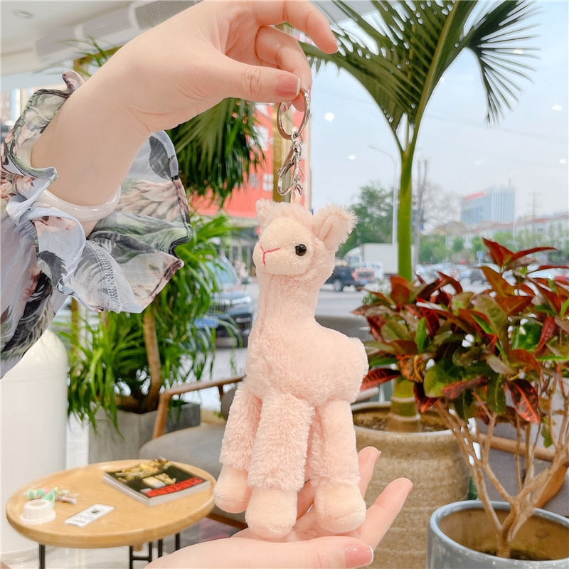 Llaveros de peluche de alpaca