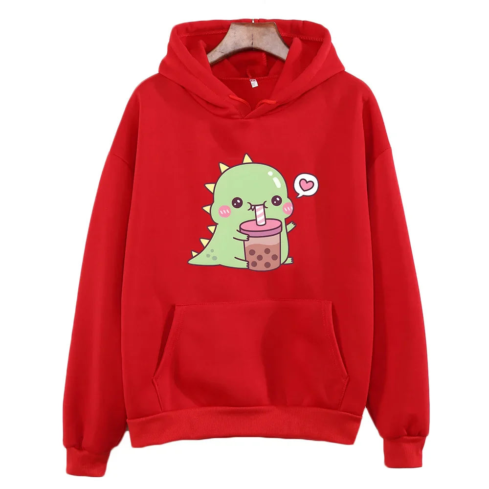 Rexy Loves Boba Tea Hoodie