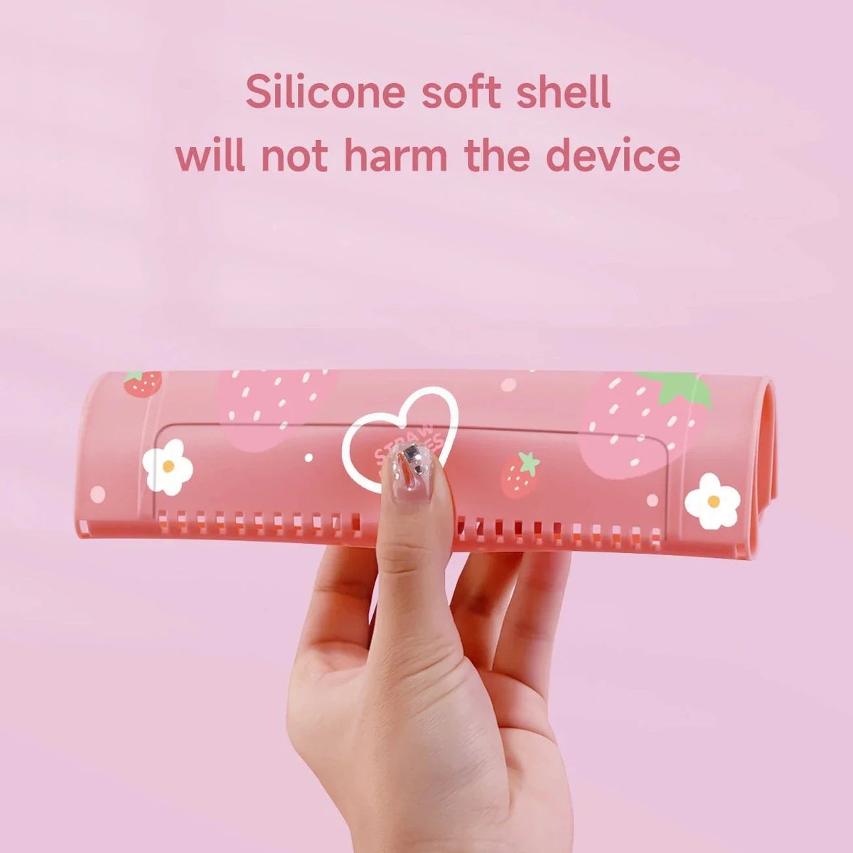 Estuche para Nintendo Switch con corazones de fresa