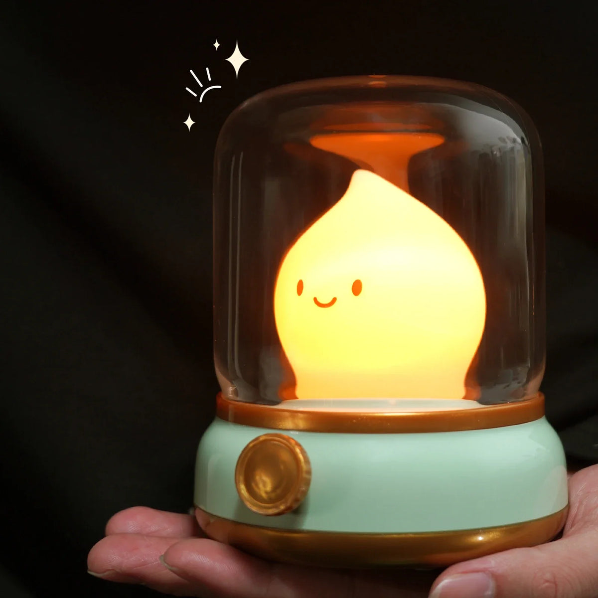 Linterna de llama kawaii