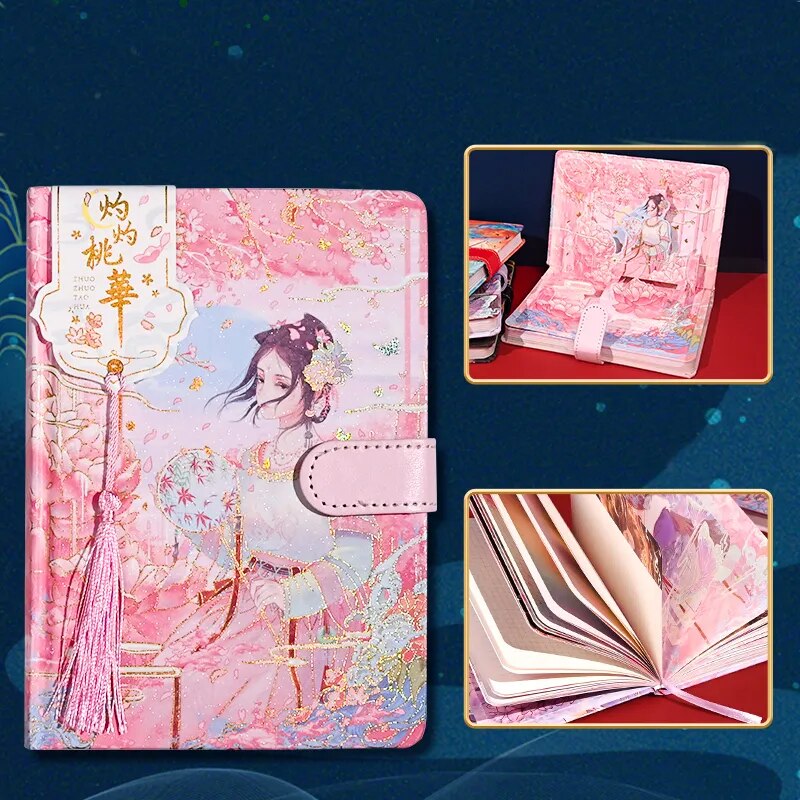 Cuadernos con borlas de dama de la corte