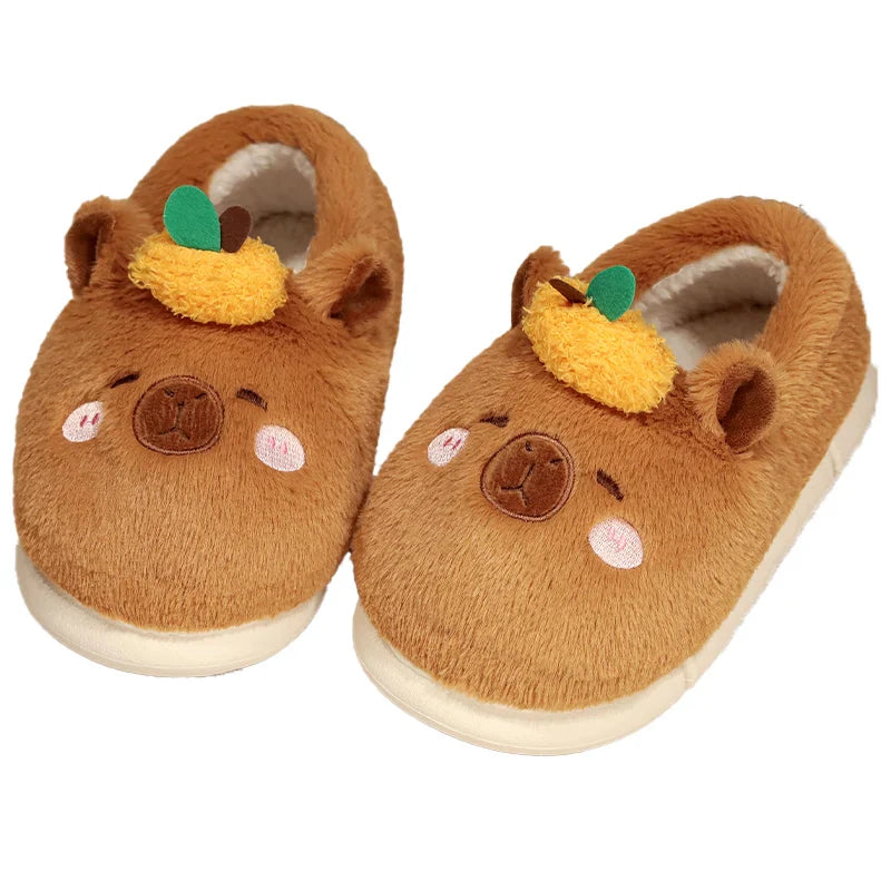 Lindas pantuflas de capibara