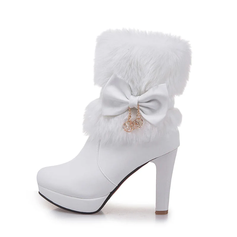 Botas de invierno de tacón alto