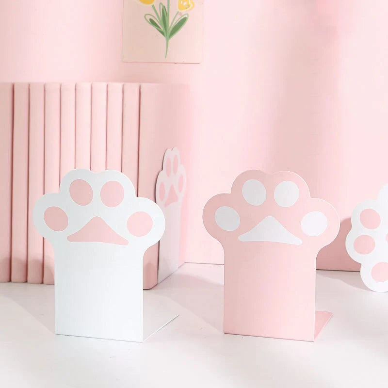 Sujetalibros con forma de pata de gato kawaii
