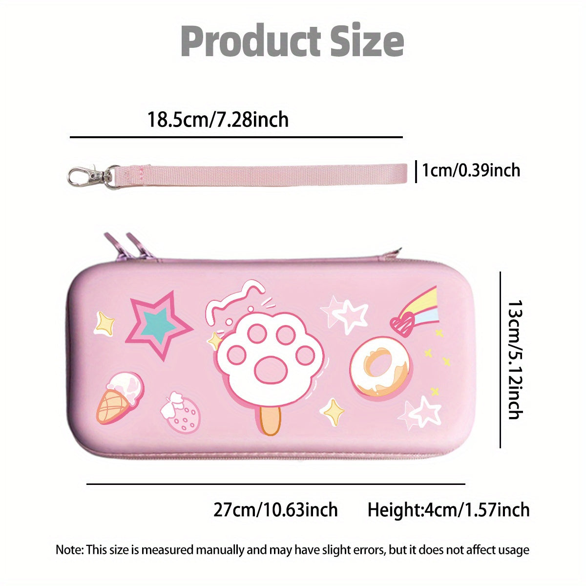 Bolsas rígidas kawaii para Nintendo Switch