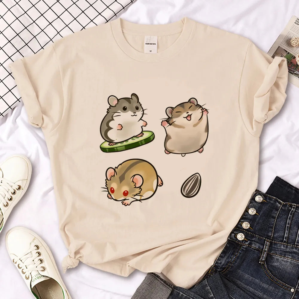 Camisetas lindas de hámster