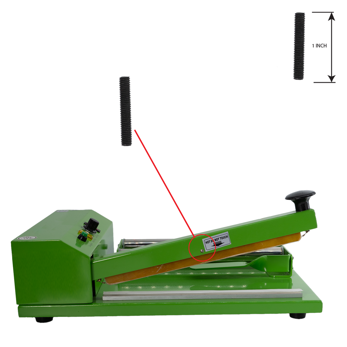 Tornillo de cabeza Allen con sellado del brazo