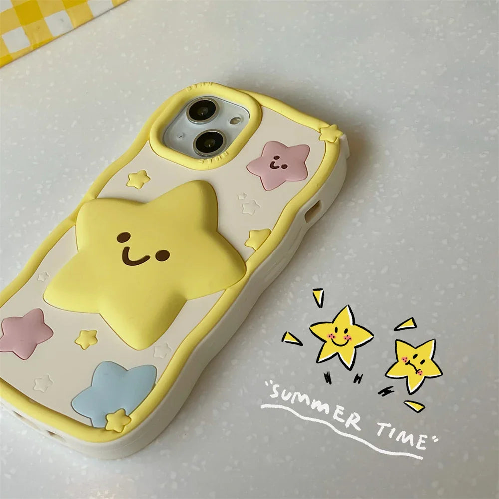 Funda para iPhone con estrella feliz